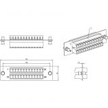 Hyperline FO-FPM-W120H32-24LC-AQ