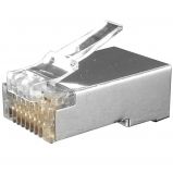 Коннектор RJ-45 8P-8C CAT6, для одножильного и многожильного кабеля ELETEC (RJ-45 8P-8C CAT6)