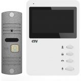 CTV-DP1400N (Белый монитор + панель серебро)