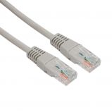 Шнур коммутационный, патч-корд U/UTP RJ45-RJ45, CAT 5e, LSZH серый, 1м REXANT (18-8002)