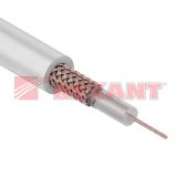 REXANT Кабель 2C-2V, MicroCoaxial+Cu, (72%), 75 Ом, 200м., белый (01-2601)